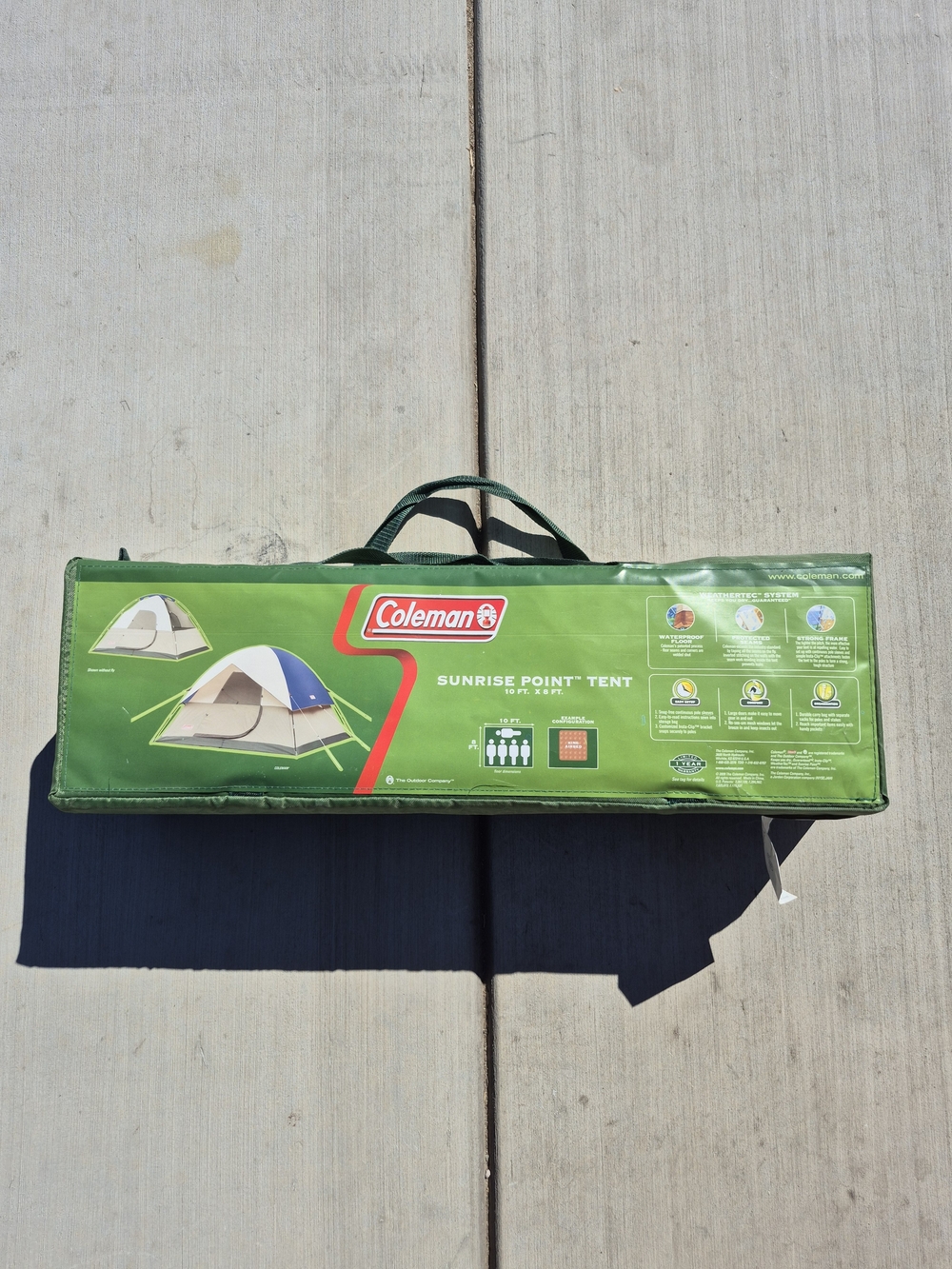 Coleman Camping 5 Person Tent 10'x 8' Used Once.